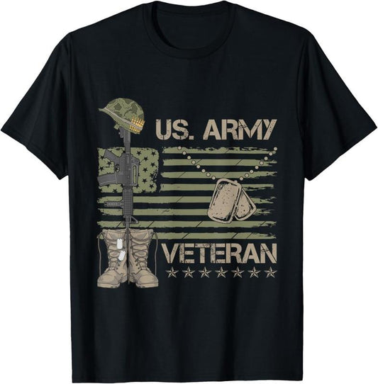 100% Cotton U.S. Army Veteran Flag T-Shirt Hoodie, Sweatshirt | WearSparks.com