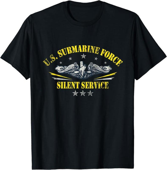 [100% Cotton]U.S Submarine Force Silent Service Patriotic Veterans Day T-Shirt Hoodie, Sweatshirt | WearSparks.com