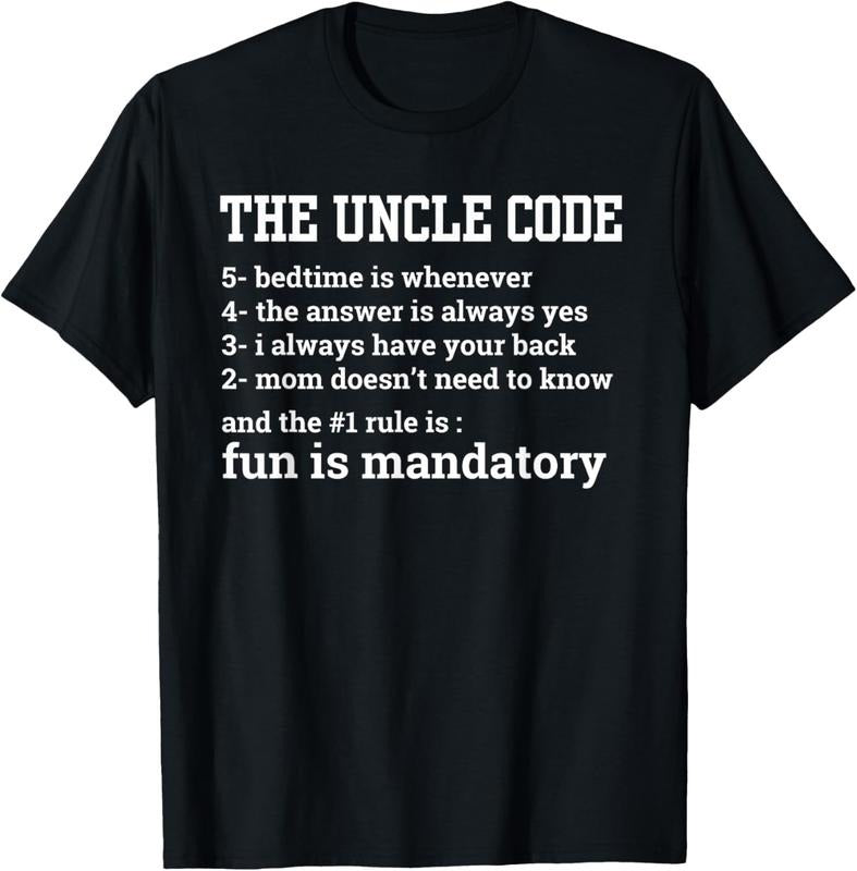 100% Cotton Uncle Code Art For Men First Time Uncle Brother Nephew Niece T-Shirtstyle{n002}2 T-Shirts, Hoodie, Sweatshirt