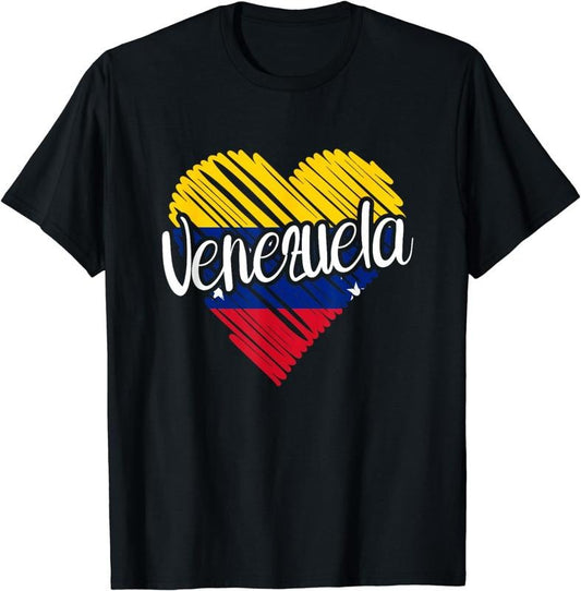 [100% Cotton]Venezuela For Men Venezuelan Heart Flag for Women Venezolano T-Shirtstyle{n002}2 T-Shirts, Hoodie, Sweatshirt