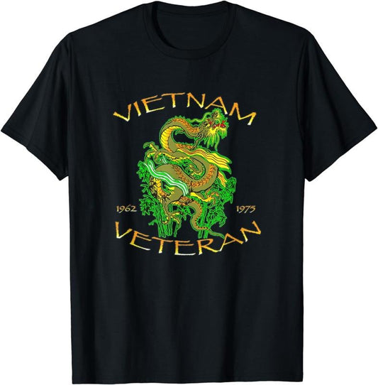 [100% Cotton]Vietnam Veteran Ribbons and Dragon T-Shirt Hoodie, Sweatshirt | WearSparks.com