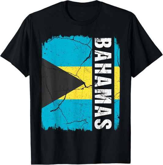 100% Cotton Vintage Bahamian Flag Bahamas Pride Roots Heritage T-Shirt Hoodie, Sweatshirt | WearSparks.com