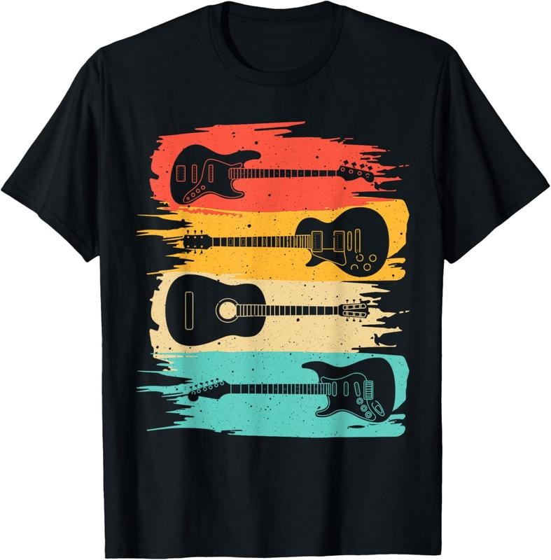 100% Cotton Vintage Guitar Gift For Men Women Music Band Guitarist Stuff T-Shirt Hoodie, Sweatshirt | WearSparks.com