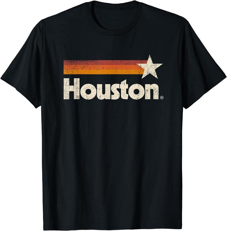 [100% Cotton]Vintage Houston Texas T-Shirt Houston Strong Stripes T-Shirt Hoodie, Sweatshirt | WearSparks.com