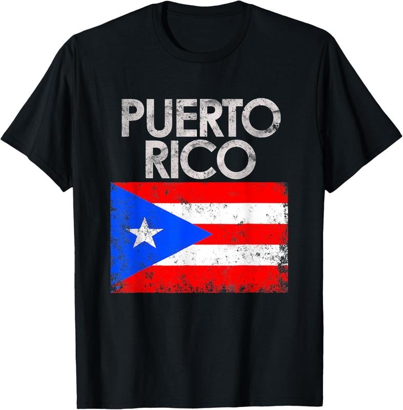 100% Cotton Vintage Puerto Rico Puerto Rican Flag Pride T-Shirt Hoodie, Sweatshirt | WearSparks.com