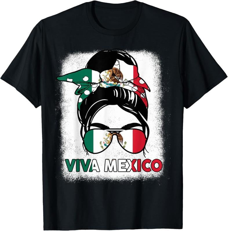 100% Cotton Viva Mexico-Shirt Women Mexican Flag Independence Day T-Shirt Hoodie, Sweatshirt | WearSparks.com
