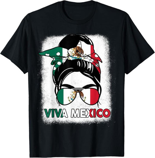 100% Cotton Viva Mexico-Shirt Women Mexican Flag Independence Day T-Shirt Hoodie, Sweatshirt | WearSparks.com
