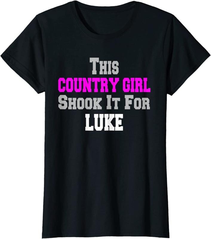 [100% Cotton]Vivay TShirts for Women Country Girl Shook It For Luke Fun Music T-Shirt Hoodie, Sweatshirt | WearSparks.com