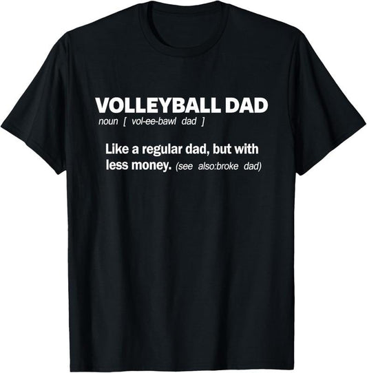 100% Cotton Volleyball Dad for Men Funny Definition Father of Players T-Shirt Hoodie, Sweatshirt | WearSparks.com