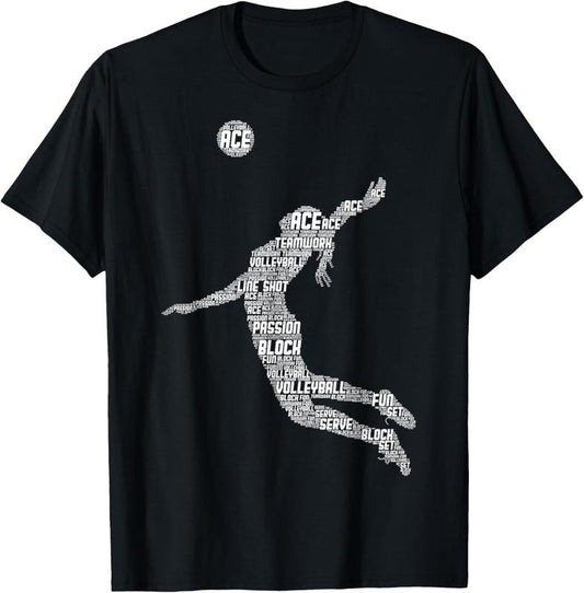 100% Cotton Volleyball Teen Girl Women Youth Player T-Shirt Hoodie, Sweatshirt | WearSparks.com
