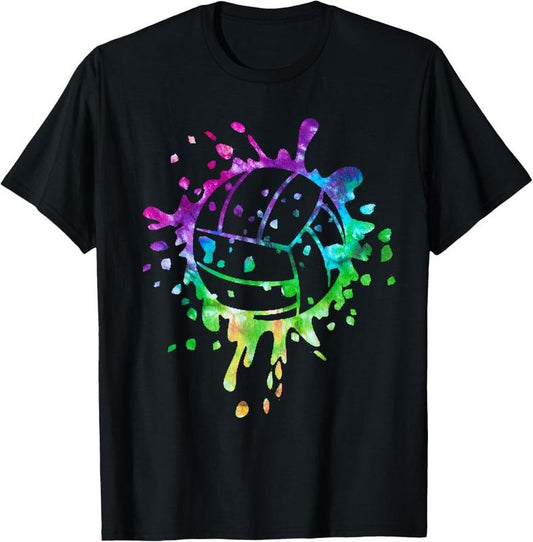 100% Cotton Volleyball Tie Dye Girls Distressed Ball T-Shirt Hoodie, Sweatshirt | WearSparks.com