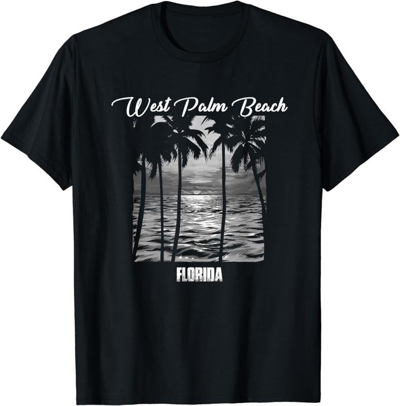 [100% Cotton]West Palm Beach Souvenir - Florida Reminder T-Shirt Hoodie, Sweatshirt | WearSparks.com