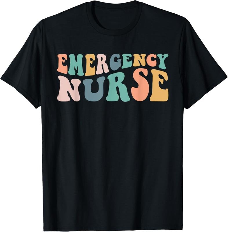 100% Cotton groovy ER Nurse Emergency Room Nurse School women nursing T-Shirt Hoodie, Sweatshirt | WearSparks.com