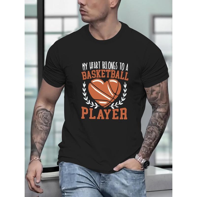 100% cotton T-shirt, Cartoon Print Short Sleeve T-shirt, Men's Casual Comfy Versatile Tees For Summer Outdoor Gift Made...