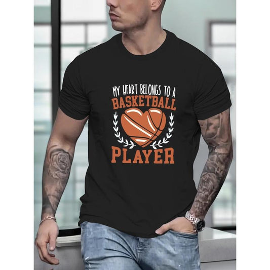 100% cotton T-shirt, Cartoon Print Short Sleeve T-shirt, Men's Casual Comfy Versatile Tees For Summer Outdoor Gift Made...
