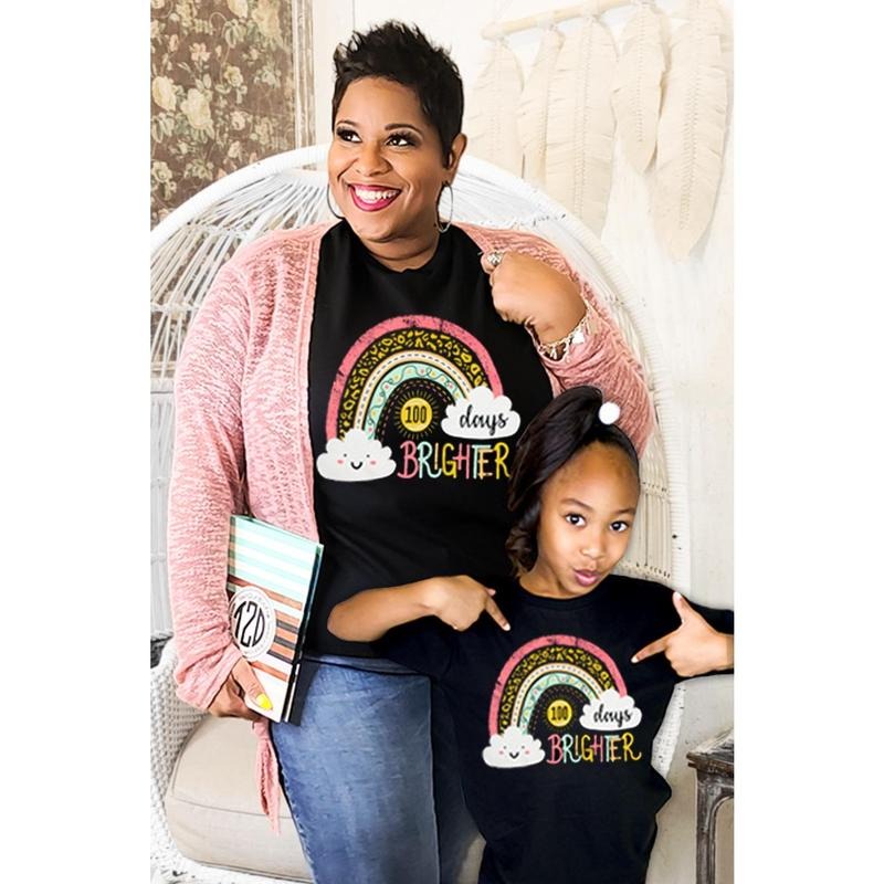 100 Days Brighter Teacher T-Shirt Hoodie, Sweatshirt | WearSparks.com