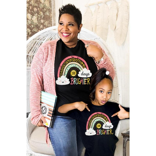 100 Days Brighter Teacher T-Shirt Hoodie, Sweatshirt | WearSparks.com