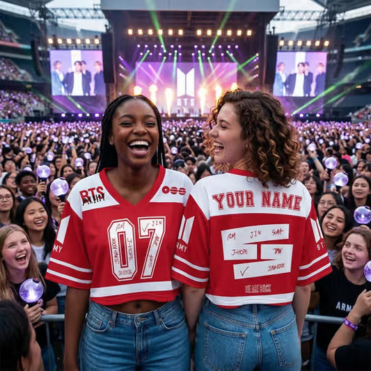 Custom BTS Members Jersey, Kpop Gift For Bangtan Fans, BTS World Tour 2026 Merch