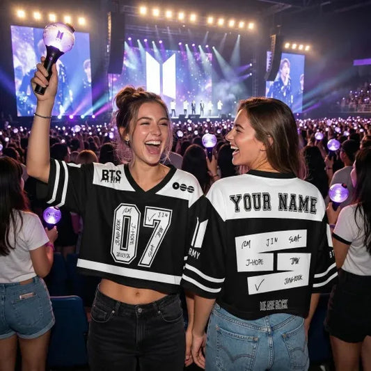 Custom BTS Crop Jersey Inspired by Arirang, Gift for Bangtan Fans