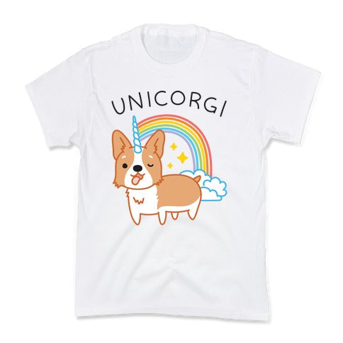 Unicorgi Corgi Unicorn Kid's Tee