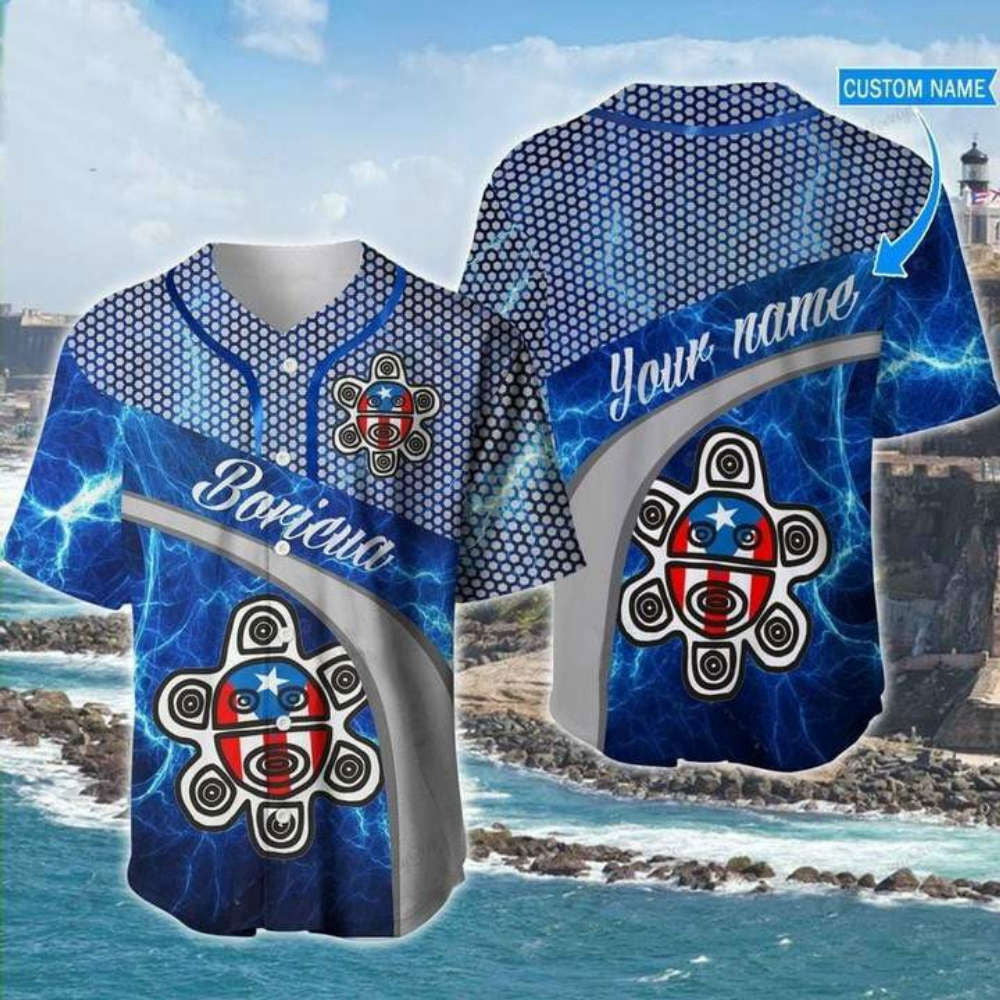 Custom Puerto Rico Boricua Baseball Jersey - Personalized Logo & Name Design - Aopprinter T-Shirts, Hoodie,... (Image 2)