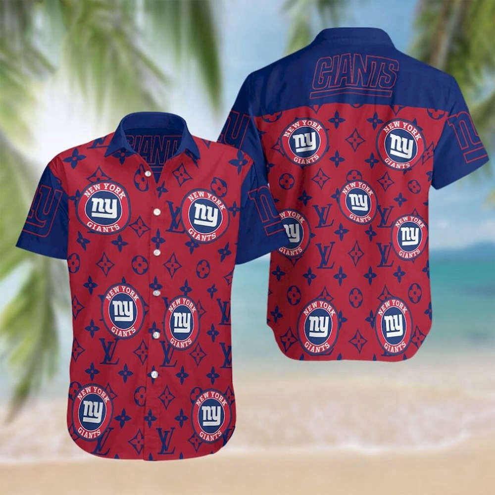 New York Giants Luxury Hawaiian Shirt - Stylish Symbol Collection - Aopprinter Hoodie, Sweatshirt | WearSparks.com (Image 2)
