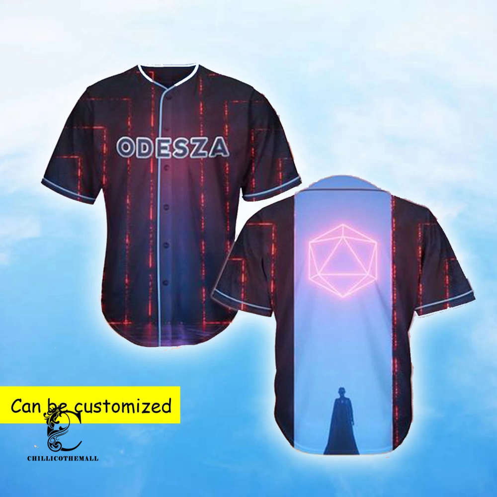 Custom Odesza Baseball Jersey: Personalized Digital Rave EDM Gear