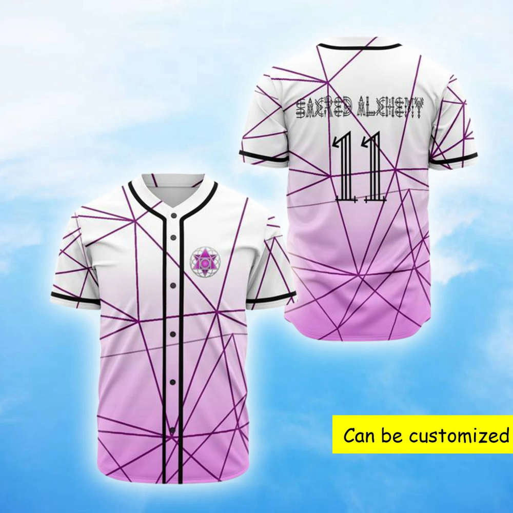 Custom Sacred Alchemy Rave EDM Baseball Jersey – Personalize Your Style,