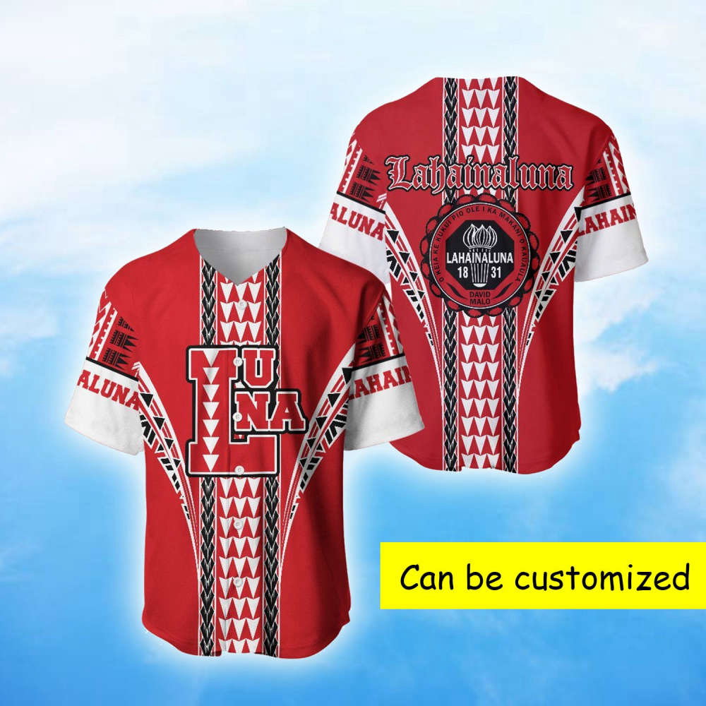 Custom Lahainaluna Polynesian Baseball Jersey – Personalized Athletic Gear Shop Now!