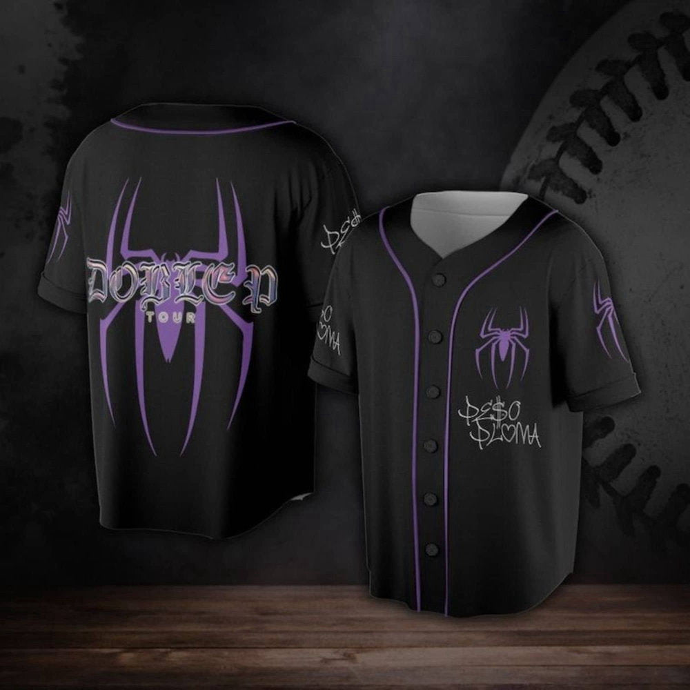 Premium Baseball Jerseys & Shirts: Peso Pluma Tour Genesis & Doble P – Perfect Christmas Gift!