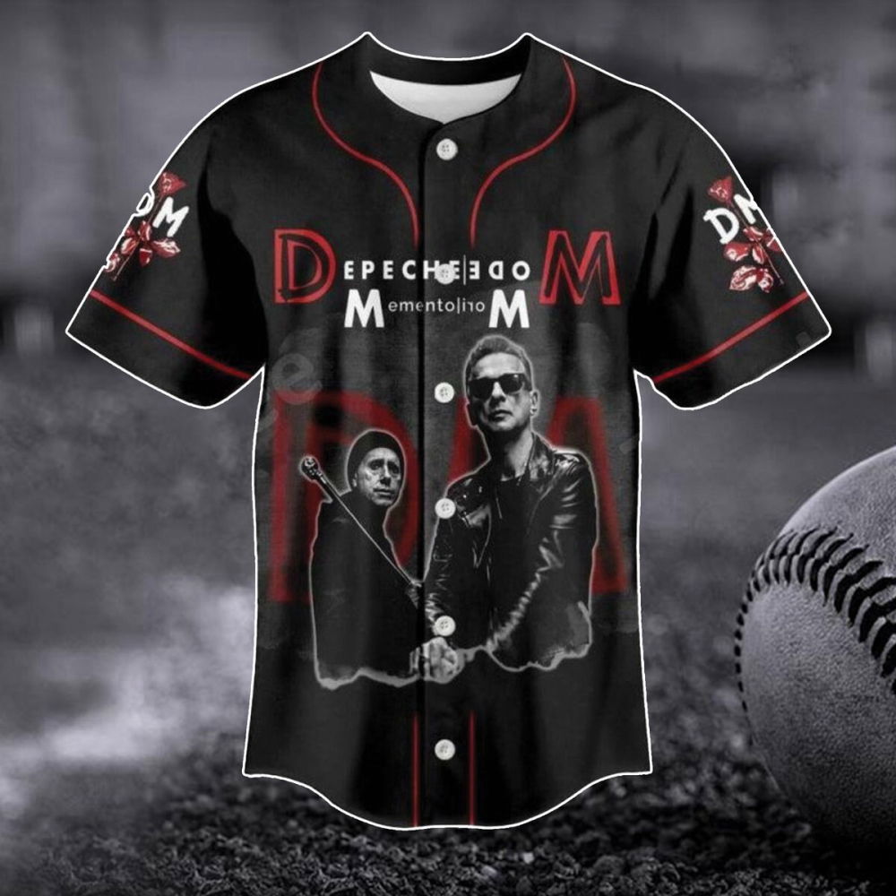 Depeche Mode Baseball Jersey: Official Tour Shirt & Merch – Rock Band Fan Gift (Image 2)