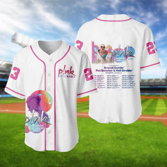 Pink Summer Carnival 2023 Tour Baseball Jersey: The Ultimate Gift for Pink Fans!