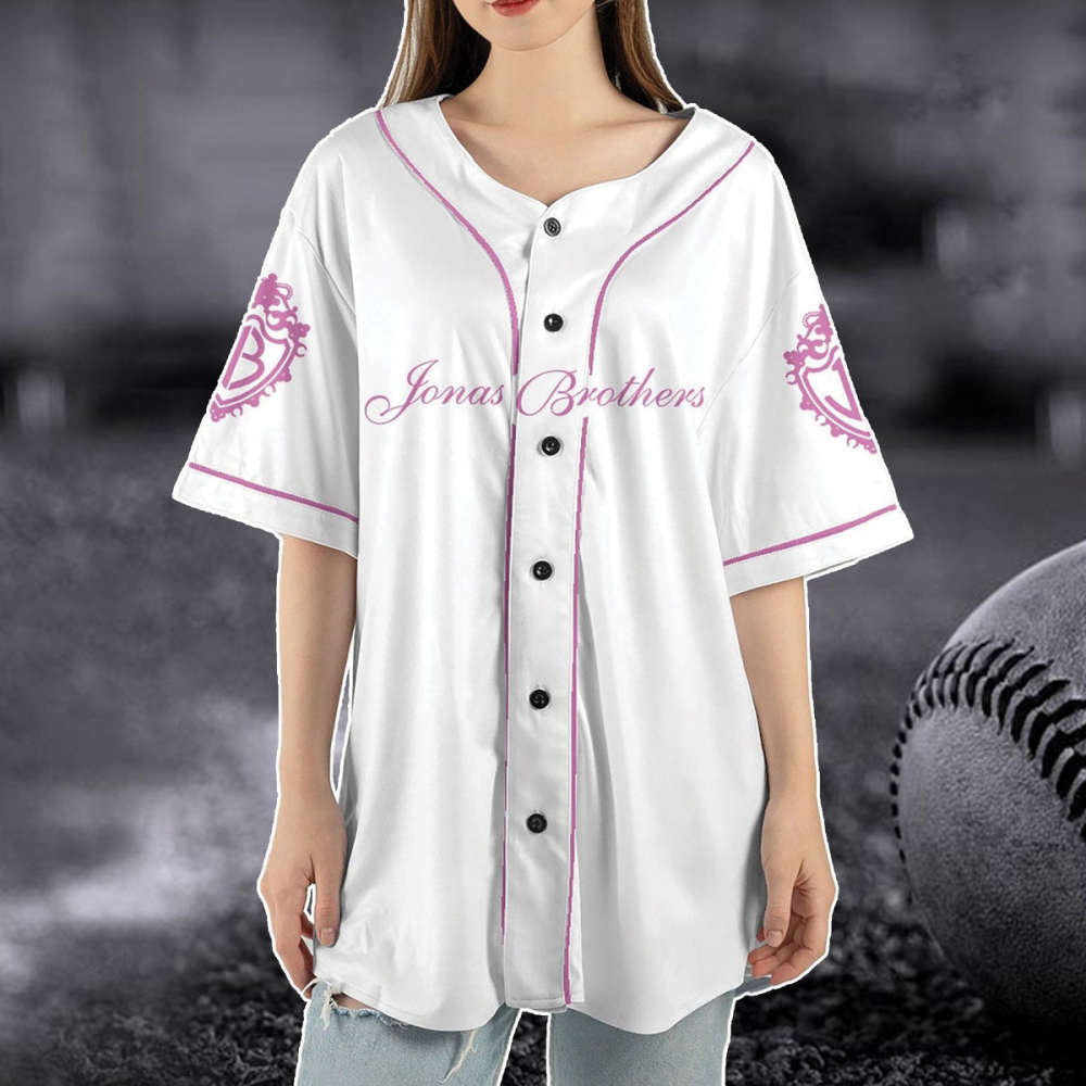 Jonas Brothers Happiness Begins Tour Baseball Jersey 5 Album 1 Night Tour 2023 Official Merchandise
