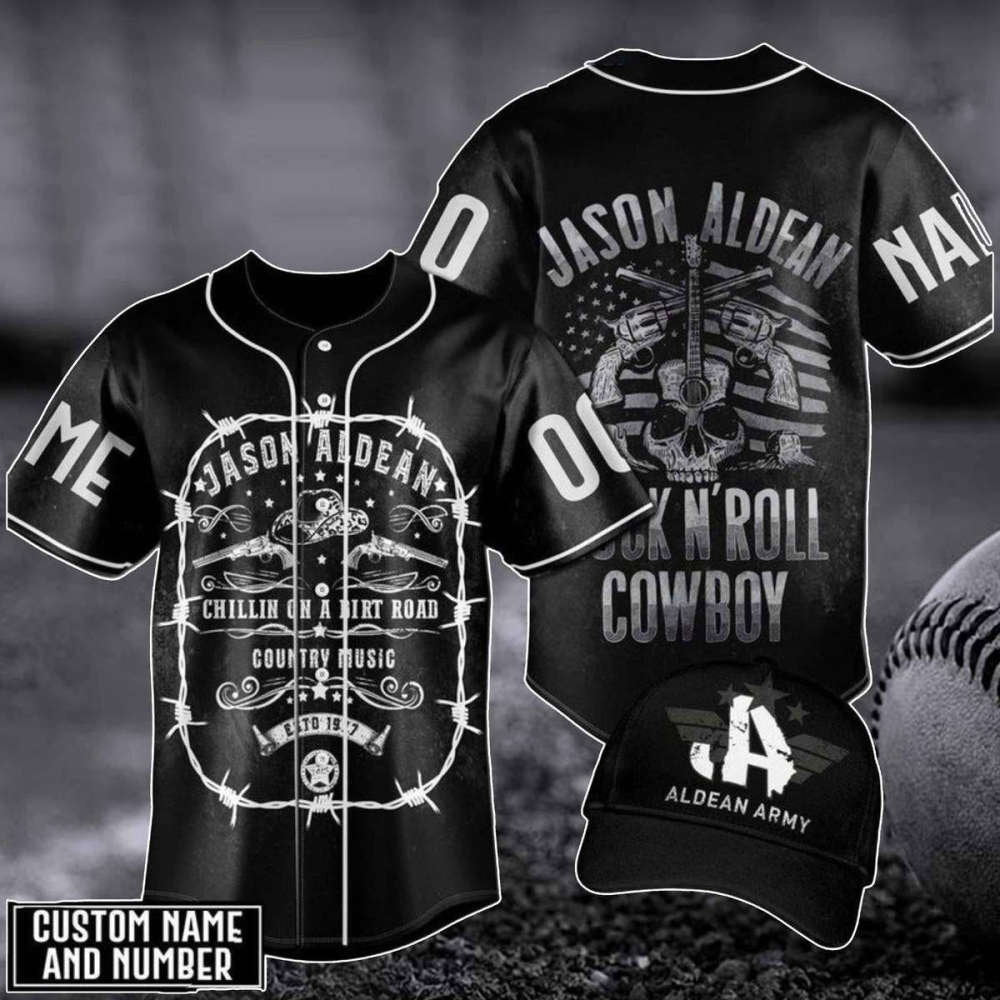 Customized Jason Aldean Baseball Jersey – The Aldean Team American Flag Perfect Gift for Fans