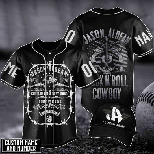 Customized Jason Aldean Baseball Jersey – The Aldean Team American Flag Perfect Gift for Fans