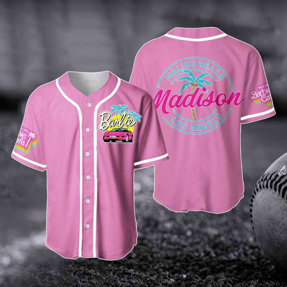 Mabilu Beach LA Baseball Jersey: Barbi Fan Gift Baby Doll Outfit Party Shirt