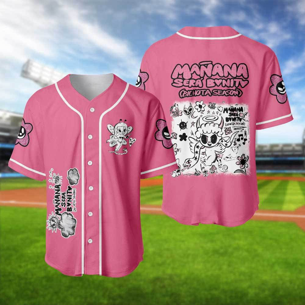 Karol G Bichota Baseball Jersey: Mana Sera Bonito Shirt Red Hair Music Baseball Shirt – Perfect Gift for Fans!