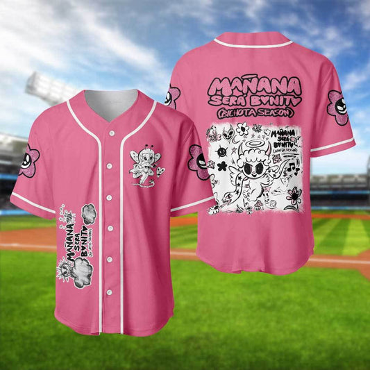 Karol G Bichota Baseball Jersey: Mana Sera Bonito Shirt Red Hair Music Baseball Shirt – Perfect Gift for Fans!