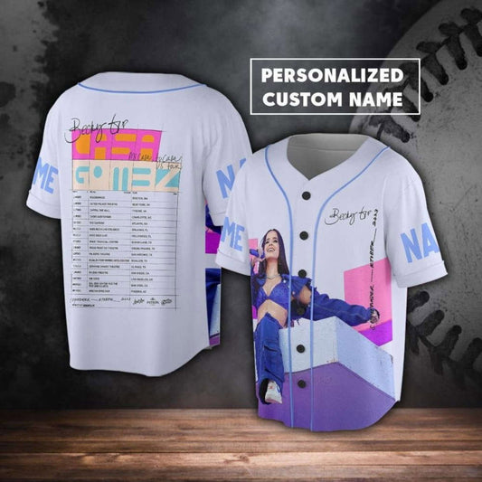 Becky G Baseball Jersey – Mi Casa Tu US Tour 2023 3D Shirt Official Merch for American Singer & Music Concerts