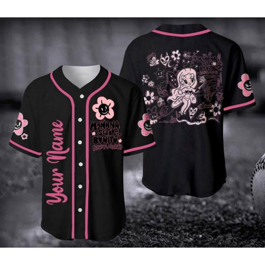 Personalized Karol G Bichota Baseball Jersey: Red Hair Music Shirt Gift for Fan