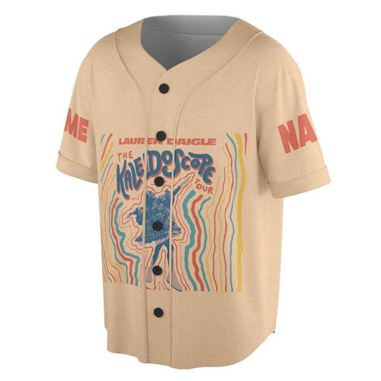 Lauren Daigle Baseball Jersey, The Kaleidoscope Tour 2023 Shirt, Thank God I Do Tour, Lauren Daigle Music Concert (Image 1)