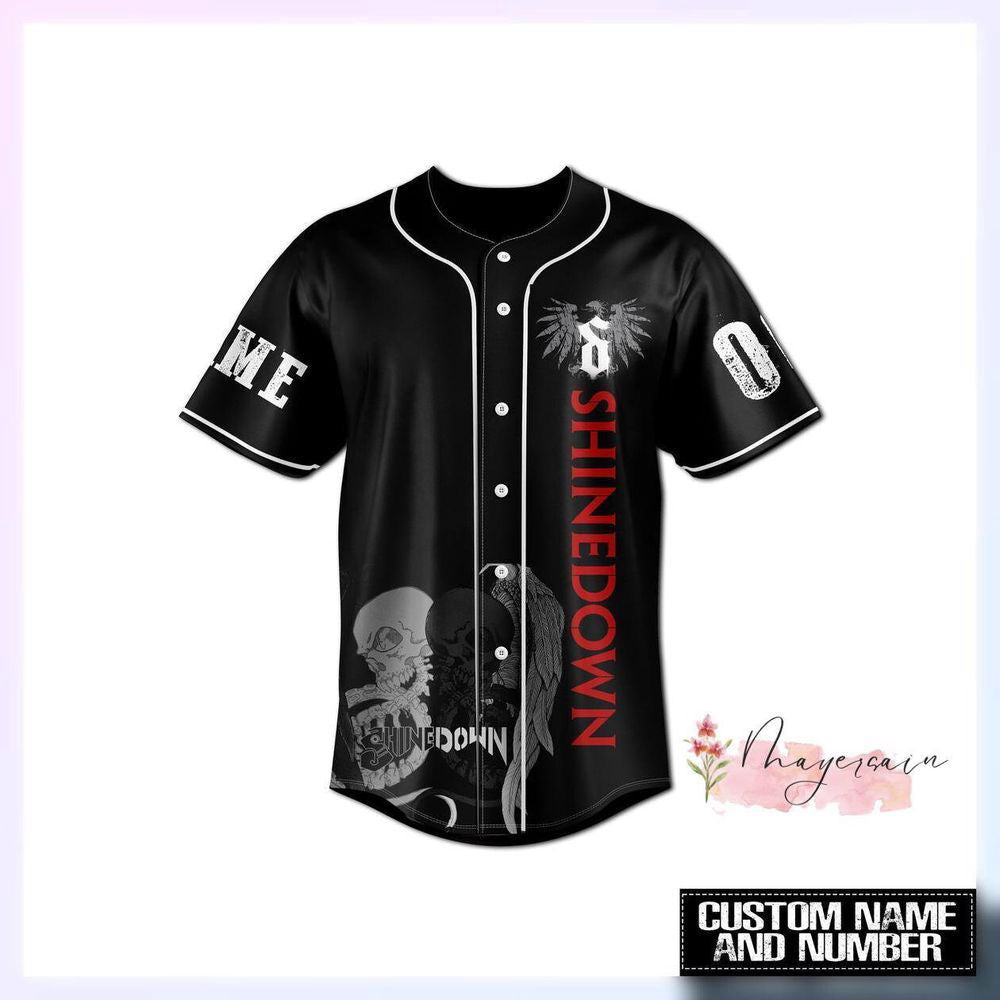 shine down Baseball Jersey Shirt, shine down The Revolutions Tour Shirt (Image 1)