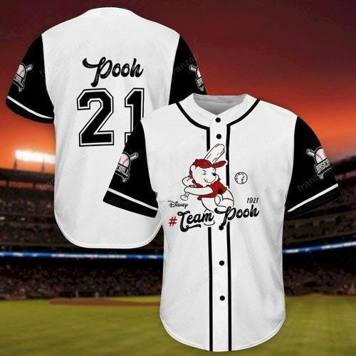 Winnie the Pooh baseball pooh Gift for lover Baseball Jersey - Bafud T-Shirts, Hoodie, Sweatshirt | WearSparks.com