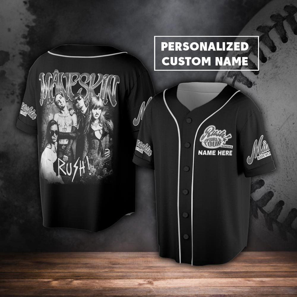 Custom Name Maneskin 2023 Tour Baseball Jersey - lylyprint.com T-Shirts, Hoodie, Sweatshirt | WearSparks.com (Image 2)