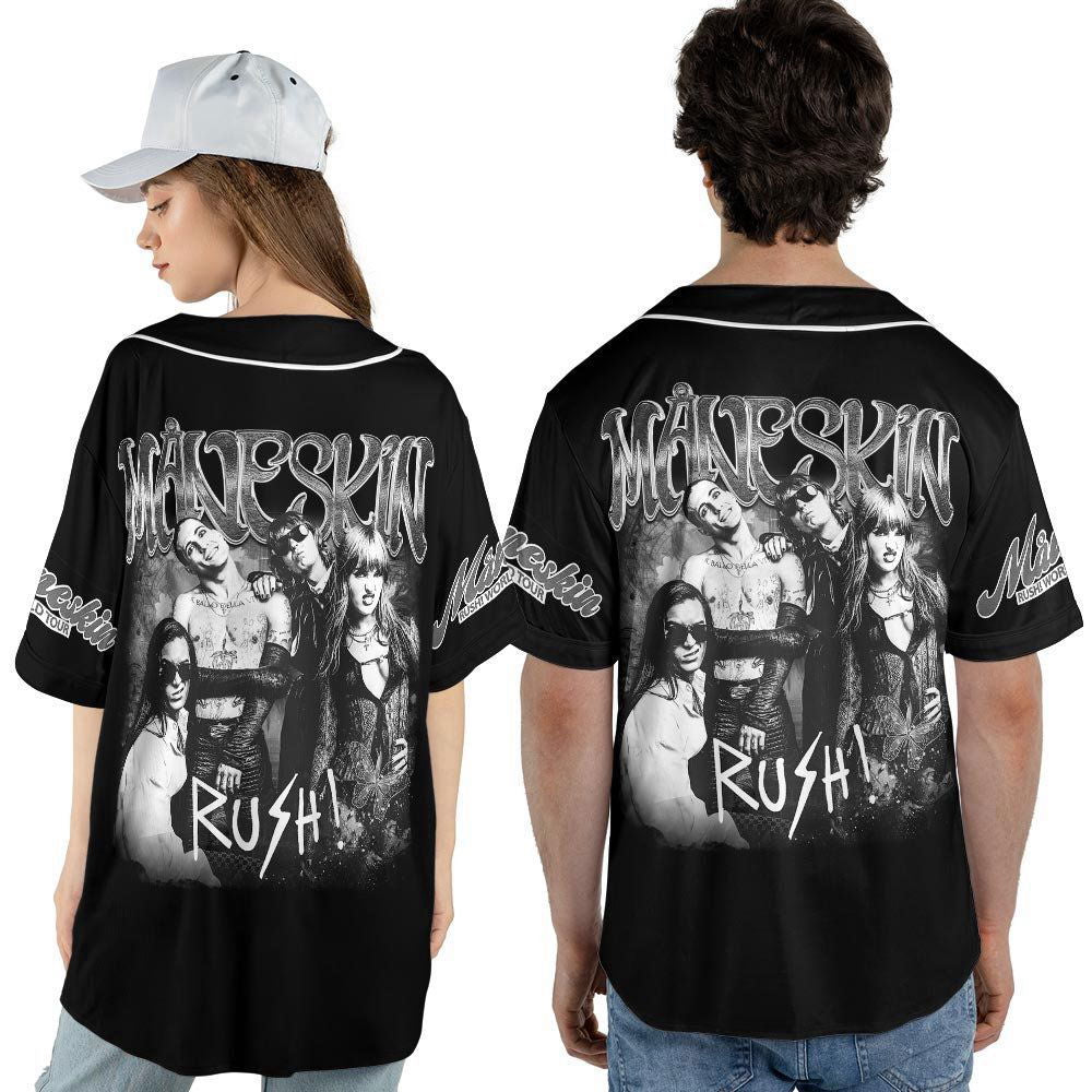 Custom Name Maneskin 2023 Tour Baseball Jersey - lylyprint.com T-Shirts, Hoodie, Sweatshirt | WearSparks.com (Image 3)