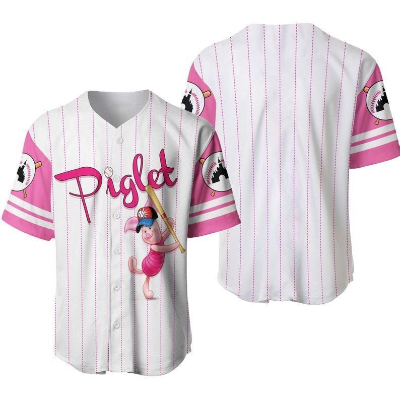 Piglet Winnie the Pooh Baseball Jersey Gift for lover - Bafud T-Shirts, Hoodie, Sweatshirt | WearSparks.com (Image 1)