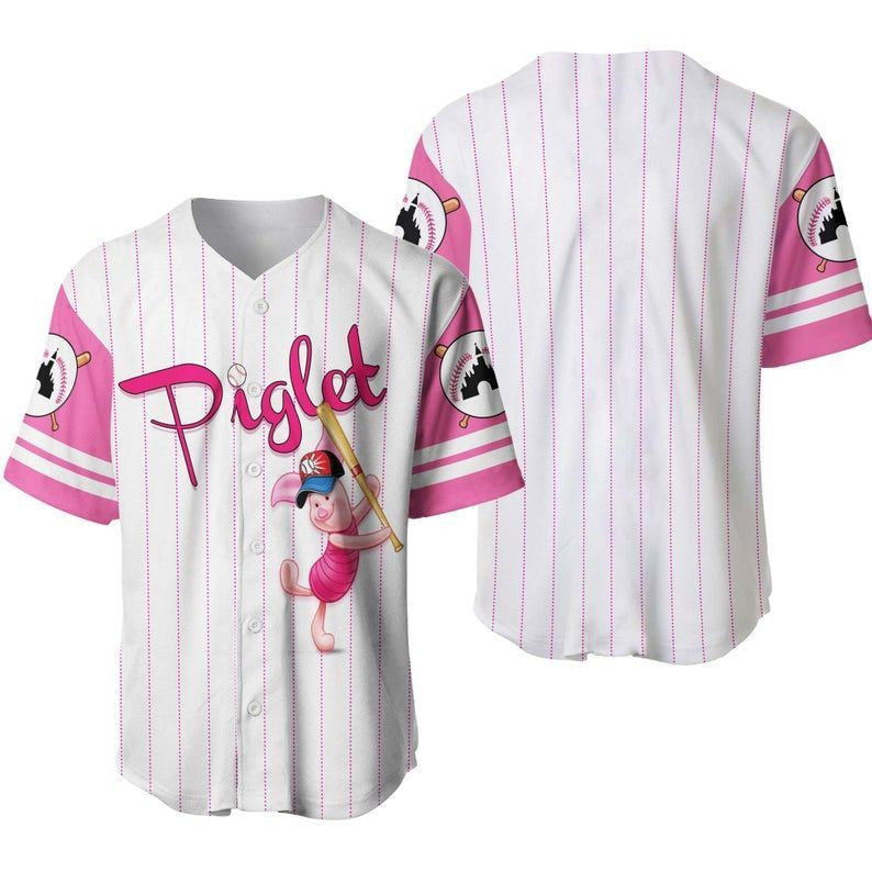 Piglet Winnie the Pooh Baseball Jersey Gift for lover - Bafud T-Shirts, Hoodie, Sweatshirt | WearSparks.com (Image 2)