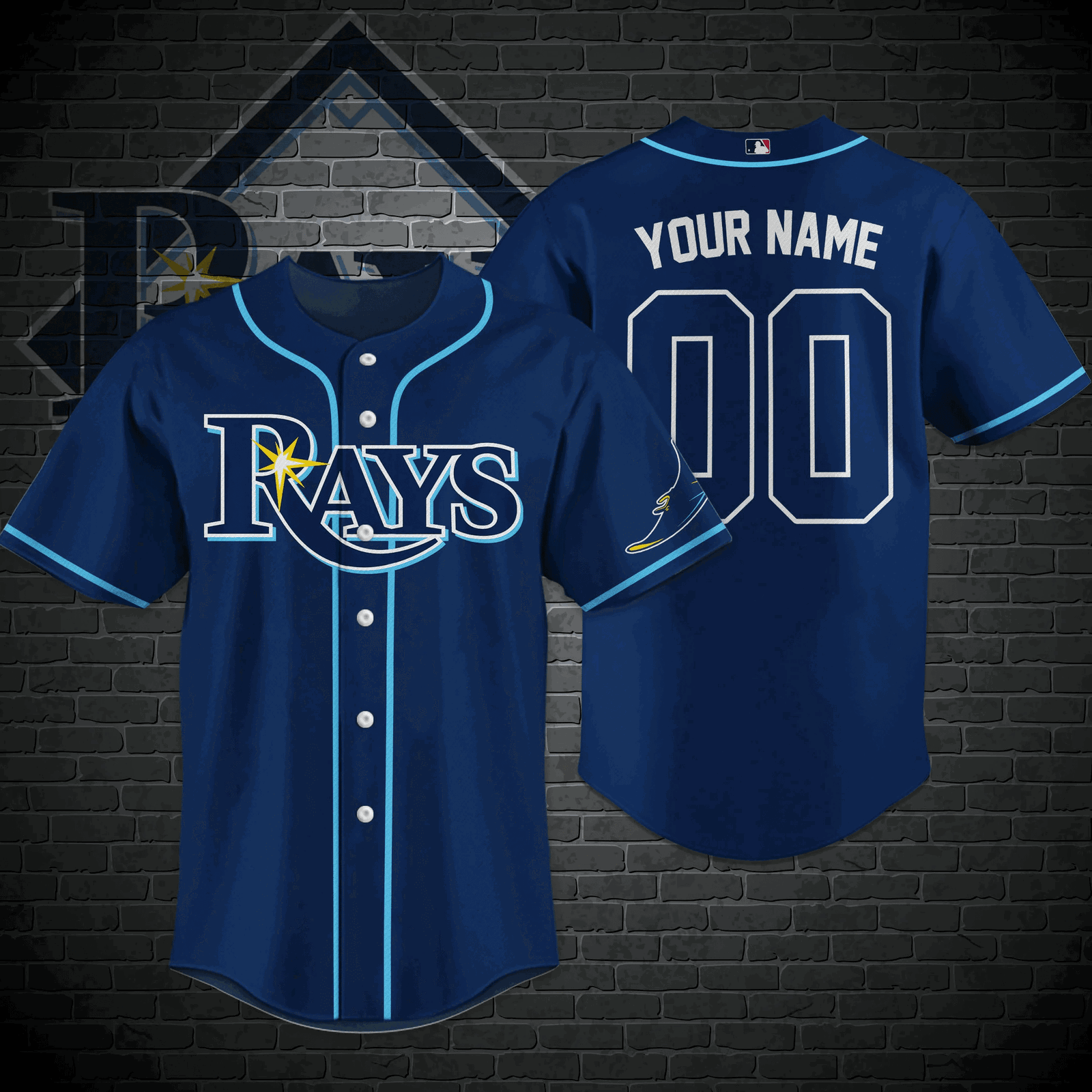 Custom Tampa Bay Rays MLB-Baseball Shirt M-32339 - Personalize Your Style!