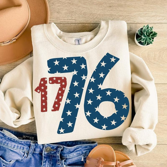 1776 America 4th of July Sweatshirt Hoodie T-shirt, Fourth of July T-shirt, Big USA Tshirt, American Flag Tee, Patriotic...