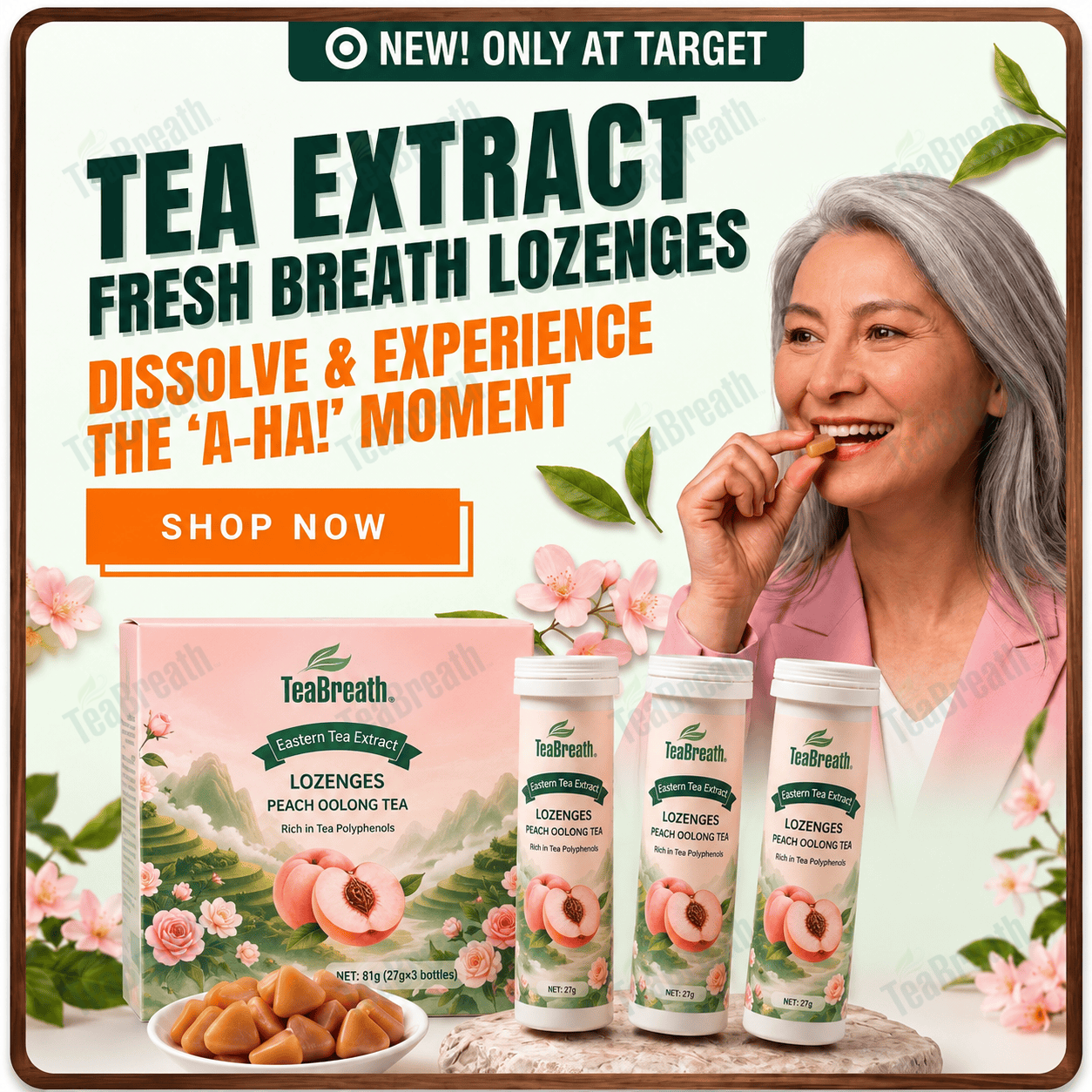 Eastern Tea Extract Lozenges - Peach Oolong Tea Flavor - image 5